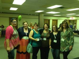 Me with some super amazing gals!  I heart each of these authors!